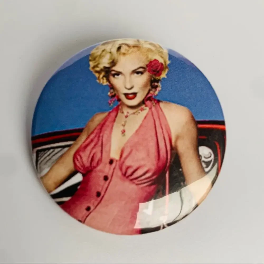 Vintage Marilyn Monroe Button Pin Brooch